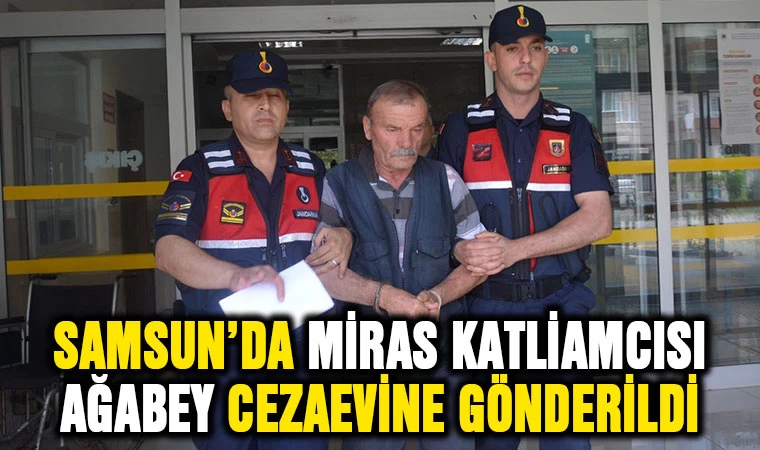 Samsun'da miras katliamcısı ağabey cezaevine gönderildi