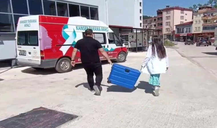 Gölköy’ün kırsal noktalarında ’mobil kanser taraması’ hizmeti başlatıldı