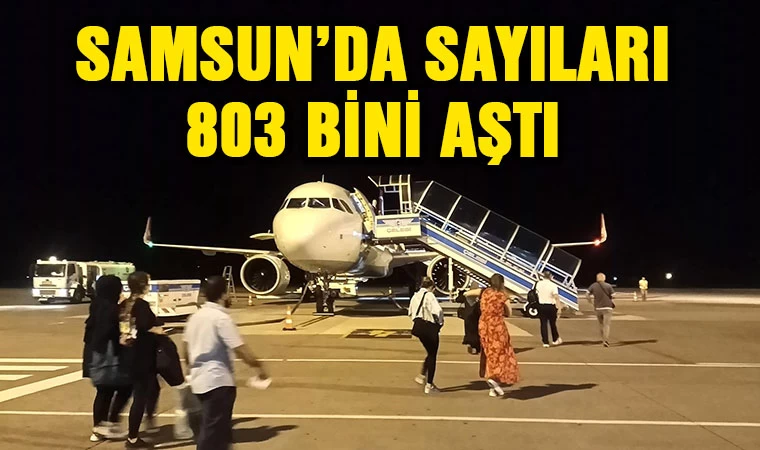 Samsun'da sayıları 803 bini aştı