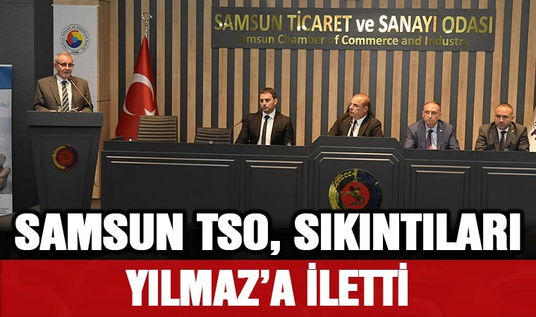 Samsun TSO, Sıkıntıları Yılmaz’a İletti