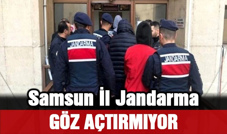 Samsun'da Jandarma göz açtırmıyor