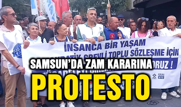 Samsun'da zam kararına protesto