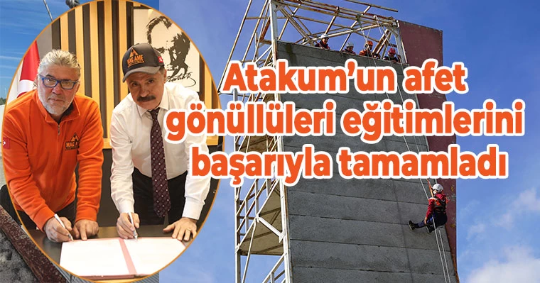 Atakum’un afet gönüllüleri eğitimlerini başarıyla tamamladı