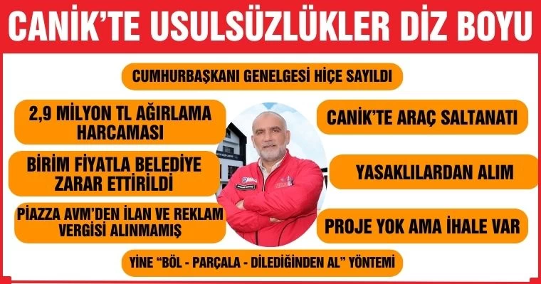 Canik'te Usulsüzlükler Diz Boyu