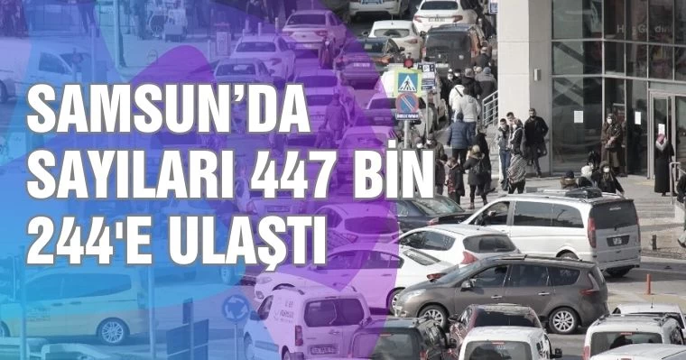 Samsun'da Sayıları 447 Bin 244'e Ulaştı