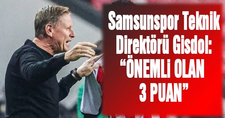 Samsunspor T.D. Gisdol: "Önemli olan 3 puan"