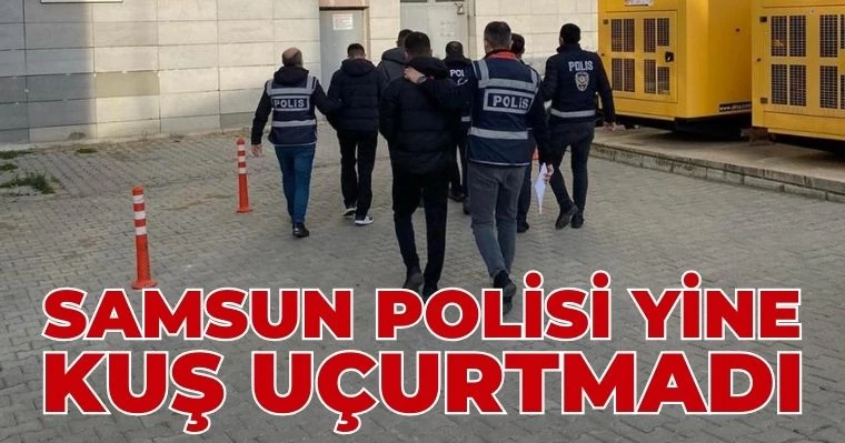 Samsun Polisi Yine Kuş Uçurtmadı