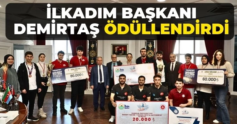 İlkadım Başkanı Demirtaş Ödüllendirdi