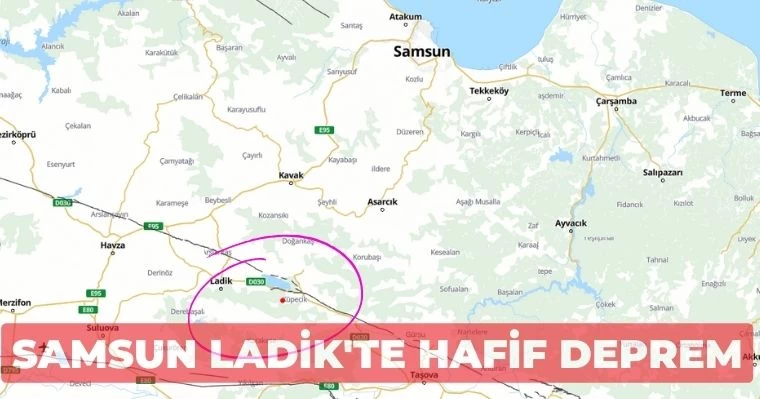 Samsun Ladik'te hafif deprem