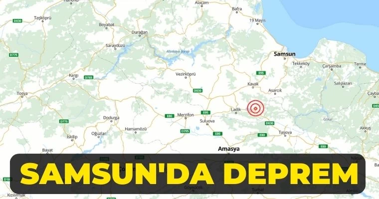 Samsun'da deprem