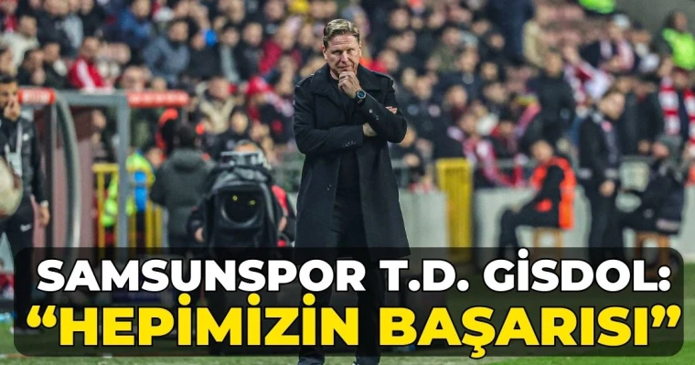 Samsunspor T.D. Gisdol: 'Hepimizin Başarısı'