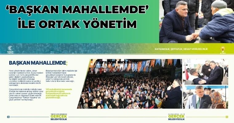 'Başkan Mahallemde' ile ortak yönetim