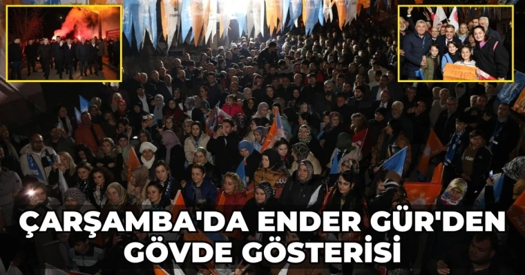 Çarşamba'da Ender Gür'den Gövde Gösterisi