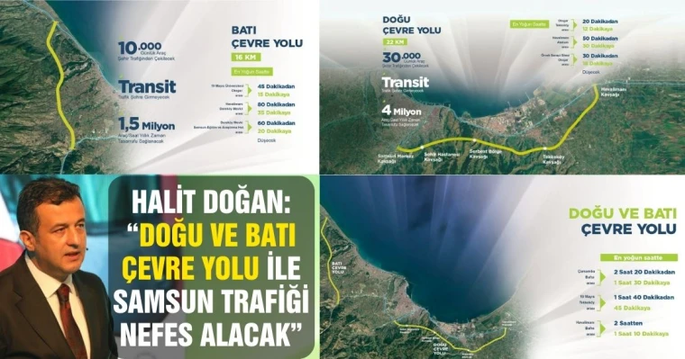 Halit Doğan: “Doğu Ve Batı Çevre Yolu İle Samsun Trafiği Nefes Alacak”