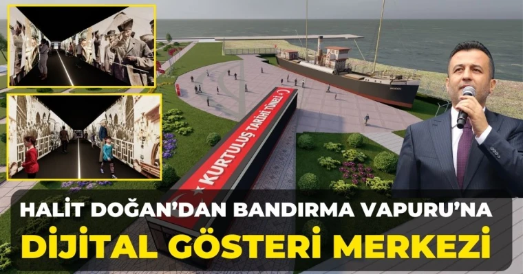 Halit Doğan’dan Bandırma Vapuru’na Dijital Gösteri Merkezi