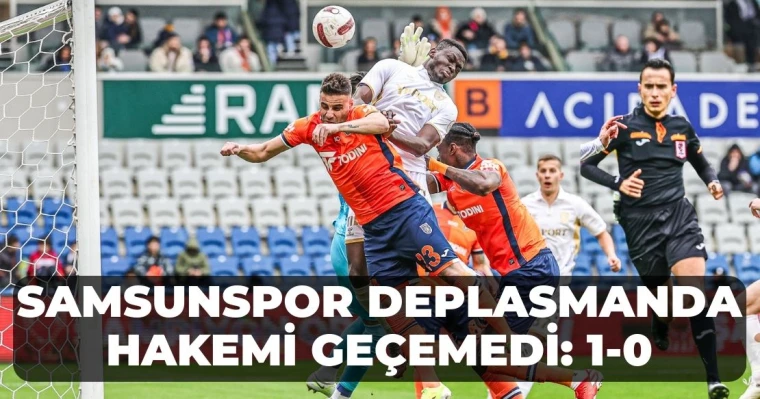 Samsunspor Hakemi Geçemedi: 1-0