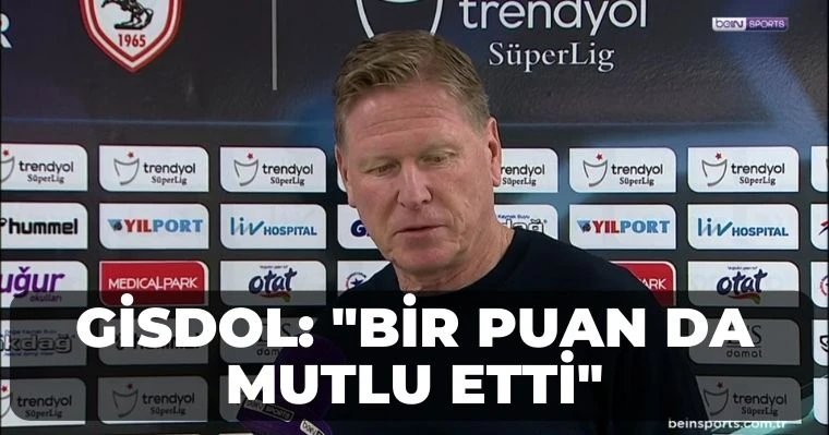 Gisdol: "Bir puan da mutlu etti"