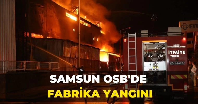 Samsun OSB'de Fabrika Yangını