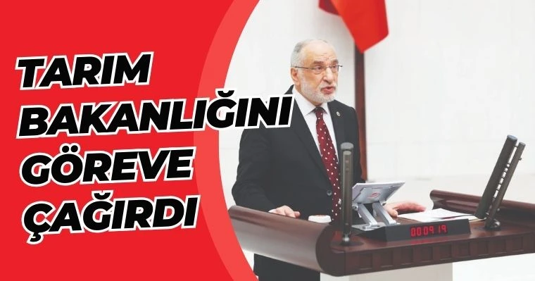 Tarım Bakanlığını göreve çağırdı