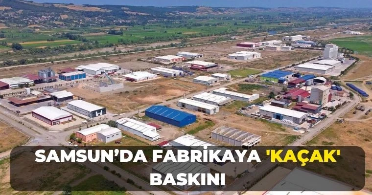 Samsun’da fabrikaya 'kaçak' baskını