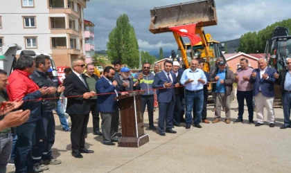 Alucra ilçesinde doğalgaz altyapı çalışması kurban kesilerek başladı