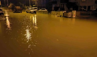 Artvin’in Arhavi ilçesinde şiddetli yağmur su baskınlarına neden oldu