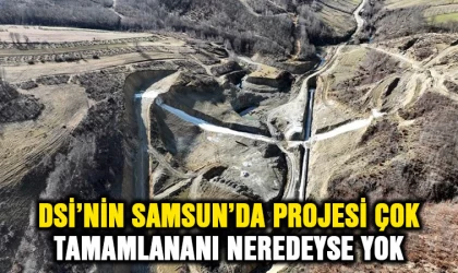 DSİ’nin Samsun’da Projesi Çok Tamamlananı Neredeyse Yok