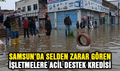 Samsun'da selden zarar gören işletmelere acil destek kredisi