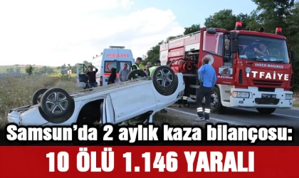 Samsun’un 2 aylık kaza bilançosu: 10 ölü, bin 146 yaralı