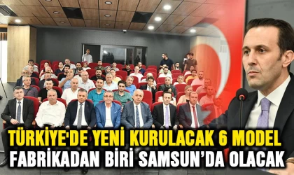 Türkiye’de yeni kurulacak 6 model fabrikadan 1’i Samsun’da olacak