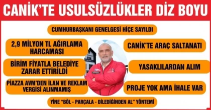 Canik'te Usulsüzlükler Diz Boyu