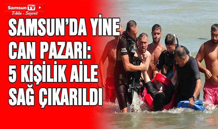 Samsun'da yine can pazarı: Beş kişi aile sağ çıkarıldı - Samsun Tv, Samsun Haber